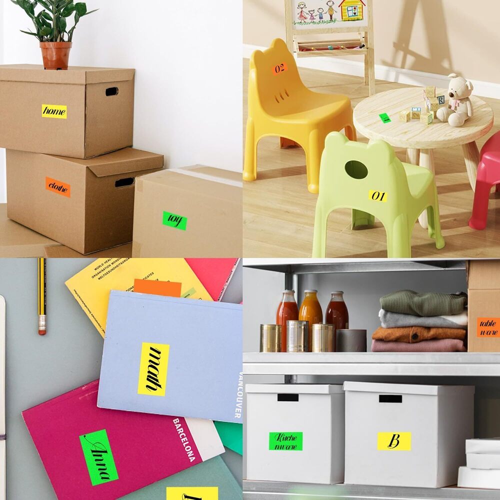 7606 2 X 3 Inch Rectangle Color Coding Labels, Removable Square Label - Picture 7 of 7